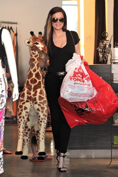 Kardashian z żyrafą